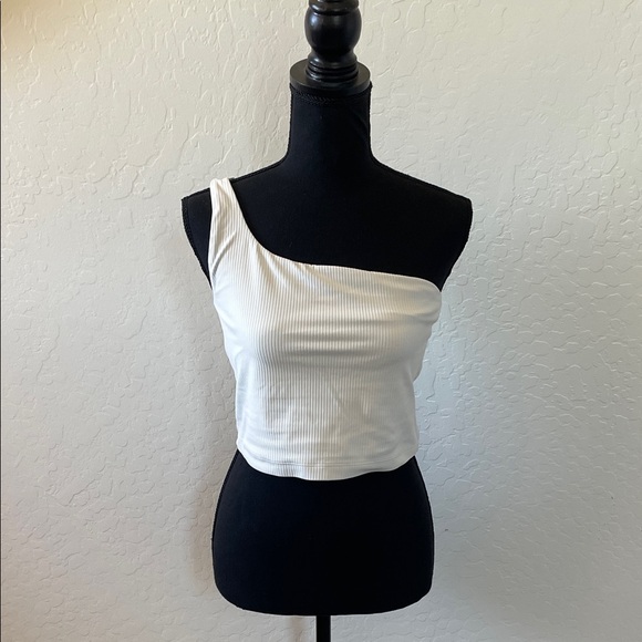 lululemon athletica Tops - lululemon athletica Cream One-Shoulder Tank Top